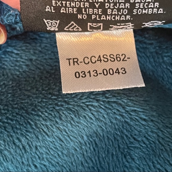 DOUBLE DIAMOND teal softshell fleece lined full zip jacket Small - Picture 8 of 9